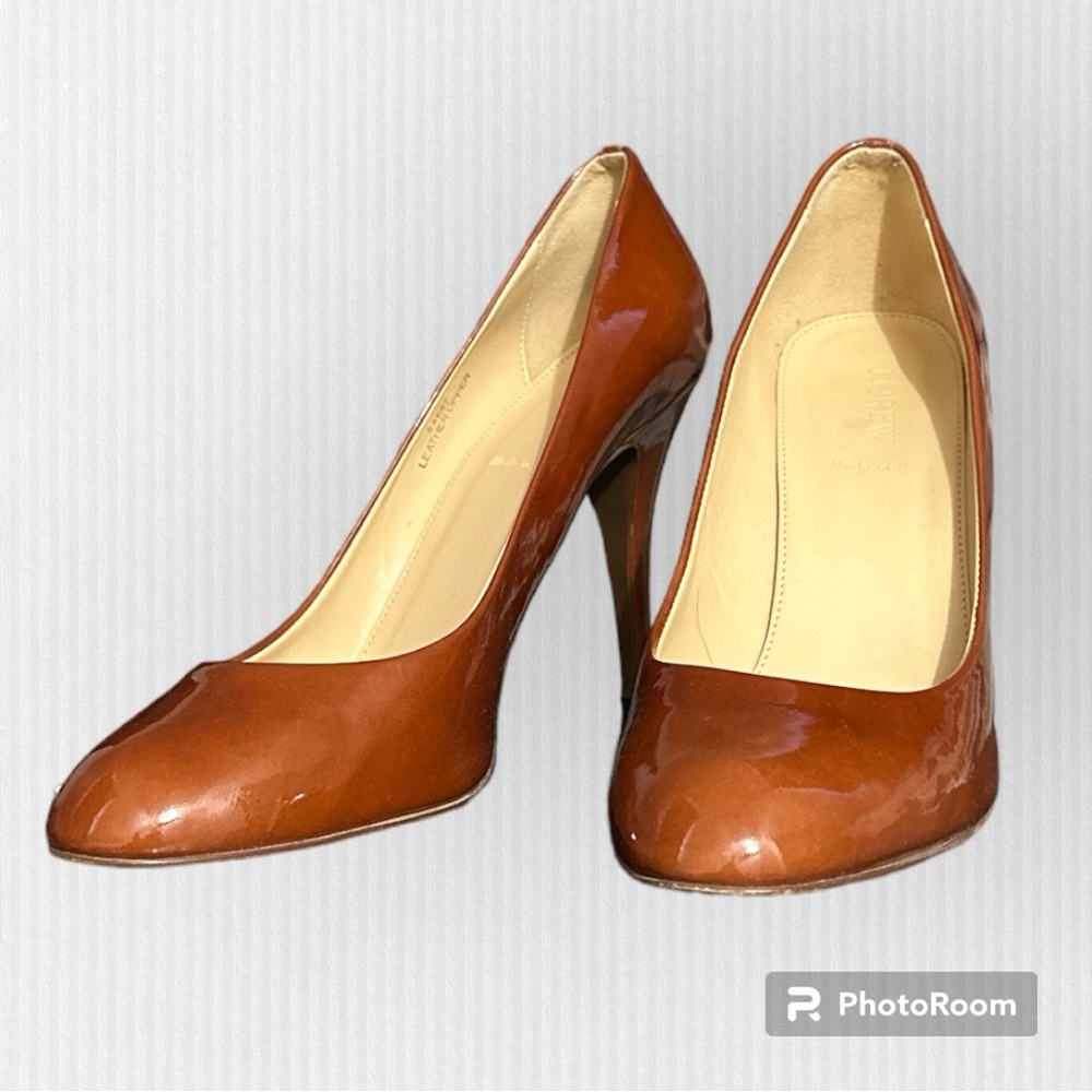 J. Crew Mona patent pumps
